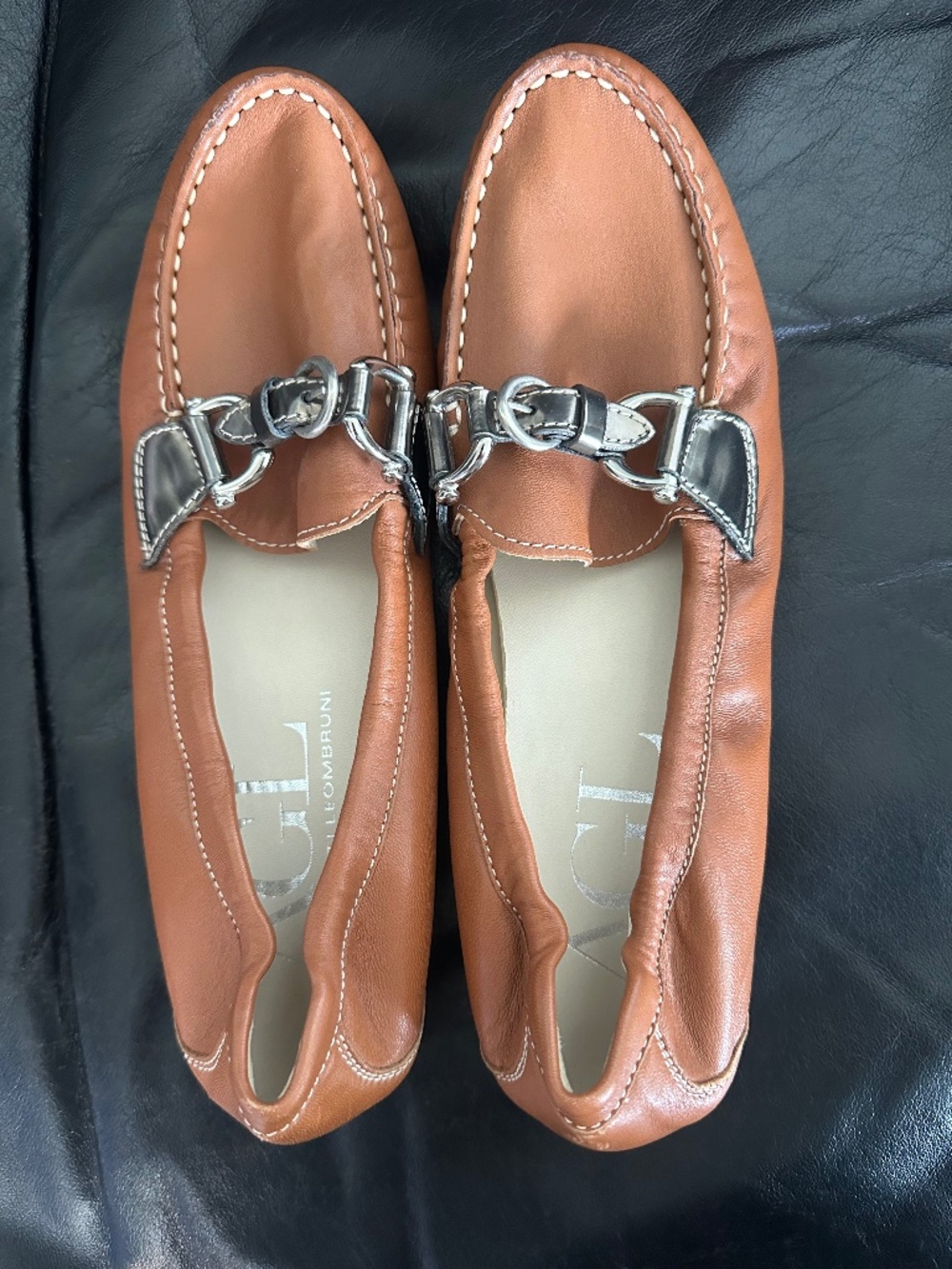 AGL Tan Leather Loafer